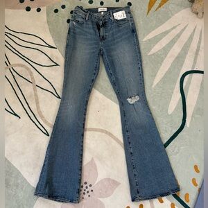 Frame Denim Medium Blue Flare Jeans